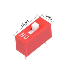 Slide Type Switch 2.54mm - 1 Position Way DIP Red