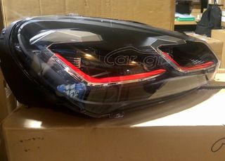 Μπροστινά Φανάρια  Vw Golf VI (6) 08-12 DRL & Led Signal Dynamic Look Golf 7,5 GTI BLACK/RED -thumb-5