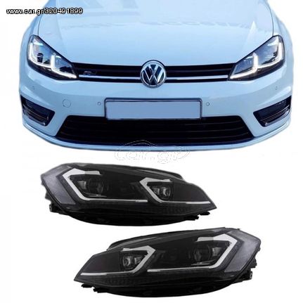 ΦΑΝΑΡΙΑ ΕΜΠΡΟΣ VW GOLF 7 LOOK 7.5 LED 7 VII Facelift G7.5 R Line Dynamic 