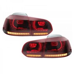 Πισινά Φανάρια Vw Golf VI (6) 08-12 Full Led Dynamic GTI R20 Look -thumb-3