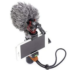 Καρδιοειδές Mini Μικρόφωνο με Γούνινο Αντιανέμιο 3.5mm TRS, 3.5mm TRRS Καλώδιο & Βάση Στήριξης - Boya