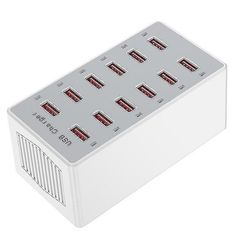 Andowl® Σταθμός Φόρτισης 60W με 12 Θύρες USB για Πολλαπλές Συσκευές με Τσιπ Έξυπνης Διαχείρισης Ρεύματος & Προστασία Ασφαλείας Q-CD12P