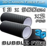 Διακοσμητικές Αυτοκόλλητες Ταινίες 3D CARBON - Σετ 2 Ρολών 13X500cm