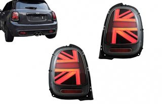 ΦΑΝΑΡΙΑ ΠΙΣΩ Taillights MINI ONE F55 F56 F57 3D 5D Convertible (2014-2018) JCW Design Red Smoke