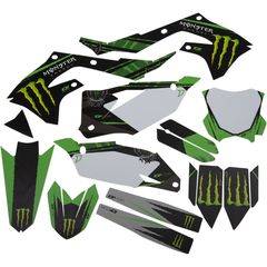 D'COR Visuals Πλήρες Σέτ Αυτοκόλλητα '' Monster Energy '' KAWASAKI KXF 450 2019-2021