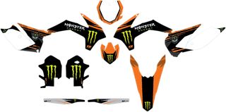 D'COR Visuals Πλήρες Σέτ Αυτοκόλλητα '' Monster Energy '' KTM SX SX-F 125-25-350-450 2013-2015