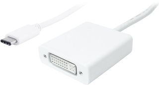 POWERTECH converter USB Type-C σε DVI 4K λευκό - (PTH-036)