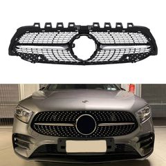 Μάσκα Για Mercedes-Benz A-Class W177 18+ Diamond Amg Look Μαύρο/Χρώμιο 1 Τεμάχιο