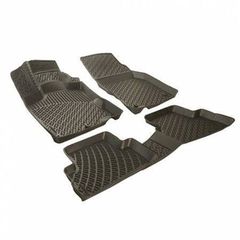 Πατάκια Σκαφάκια 3D Από Λάστιχο TPE Για Opel Corsa C 2000-2006 Rizline 4 Τεμάχια Μαύρα