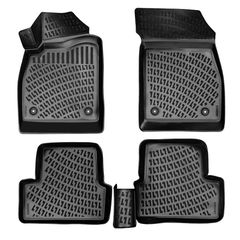 Πατάκια Σκαφάκια 3D Από Λάστιχο TPE Για Opel Astra J 2009-2015/Chevrolet Cruze 2008-2016 Rizline 4 Τεμάχια Μαύρα