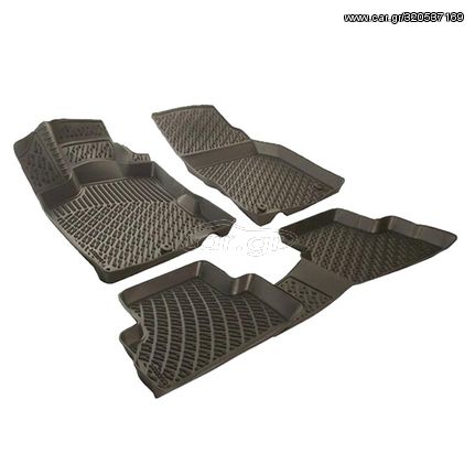 Πατάκια Σκαφάκια 3D Από Λάστιχο TPE Για Citroen Xsara 1997-2006/Fiat Αlbea 2002-2006 /Fiat Ρalio/Fiat Siena Rizline 4 Τεμάχια Μαύρα