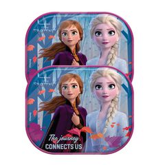 Ηλιοπροστασίες Κουρτινάκια Πλαϊνά Frozen 2 Με Πόστερ Χρωματιστμού 44 x 36 cm 2 Τεμάχια