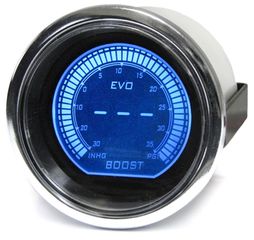 ΜΠΑΡΟΜΕΤΡΟ Boost pressure turbo display  όργανο 52 mm -Ενισχυμένη οθόνη LED πίεσης LCD επιπλέον όργανο κόκκινο μπλε