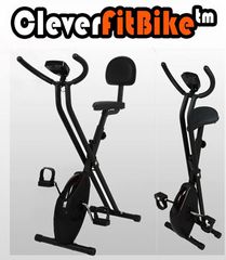 CleverFitBike™ – Έξυπνο Σπαστό Ποδήλατο Γυμναστικής με Κάθισμα – Στατικό – Μηχανικό – Λειτουργεί Χωρίς Ρεύμα – Ρυθμιζόμενη Αντίσταση – Οθόνη Ενδείξεων Θερμίδων, χρόνου, ταχύτητας