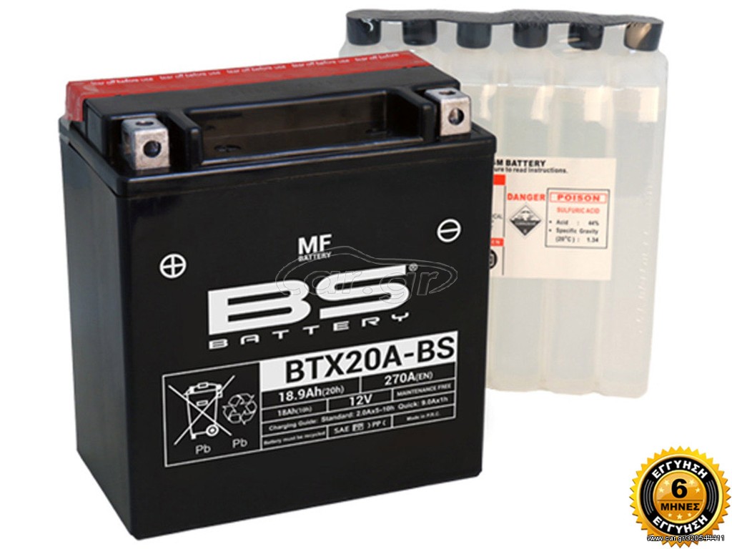 ΜΠΑΤΑΡΙΑ BTX20A-BS / YTX20A-BS
