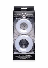 Stretch Master 2 pc Silicone Anal Grommet Set - White-thumb-1