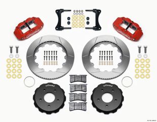 ΠΙΣΩ Wilwood D154 P/S Park Brake Kit Red Jeep Dana 35 2.56 Off 5-lug w/ lines