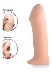 Squeezable Thick Phallic Dildo (Flesh) - Μη Ρεαλιστικό Ομοίωμα Πέους Σιλικόνης XR Brands