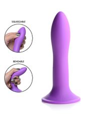 Squeezable Slender Dildo (Μωβ) - Μη Ρεαλιστικό Ομοίωμα Πέους Σιλικόνης XR Brands
