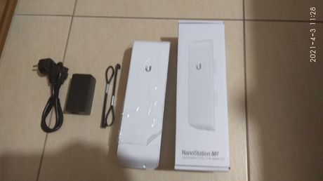 Κεραία Ubiquiti NanoStation M2 με αντιπαρασιτικό (Anti noise shield)