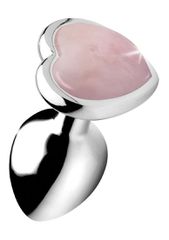 Μικρή Πρωκτική Σφήνα με Πετράδι Pink Heart - XR Brands
