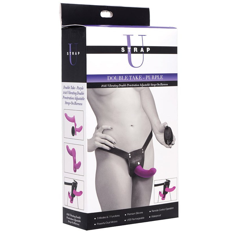 SU Double Take - Penetration - Strap-On Harness - Purple