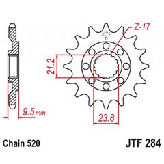 Γρανάζι εμπρός Honda CR125 14T-thumb-1