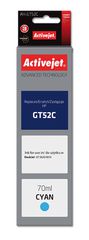 Activejet AH-GT52C ink (replacement for HP GT-52C M0H54AE; Supreme; 70 ml; cyan)