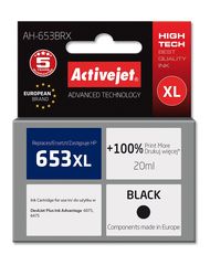 Activejet AH-653BRX Ink for HP printers; Replacement HP 653XL 3YM75AE; Premium; 720 pages; black