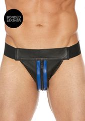 Plain Front With Zip Jock - S/M - Blue