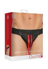 Plain Front With Zip Jock - S/M - Red-thumb-1