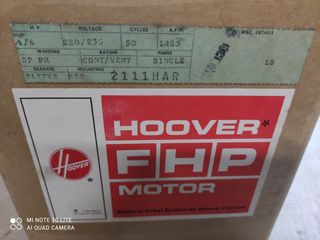 Μοτέρ hoover 1/6 hp 230v 1425rpm