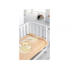 PIEL SA ΚΟΥΒΕΡΤΑ ΚΟΥΝΙΑΣ 110X140  SLEEPY BEAR BEIGE 6375B-1