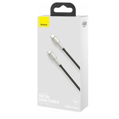 Καλώδιο Type-C to Type-C Baseus Cafule Metal Braided Cable USB-C male - USB-C male 1m (CATJK-C01)