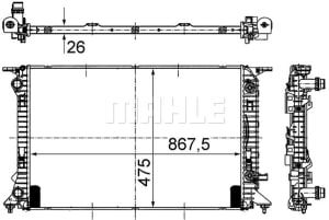 Engine Radiator (New) - 376 745-631-thumb-2