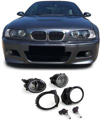 Σετ Φωτα ομίχλης προβολείς Διαφανή LED ζεύγος αριστερά δεξιά  ζευγάρι  HB4 με ζεύγος βραχιόνων ταιριάζει για BMW E39 M5 E46 M3