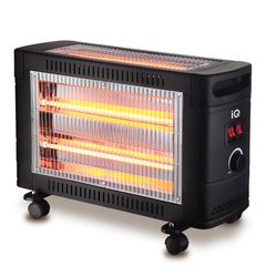 Θερμάστρα quartz 1800W HT-1482 με 3 λάμπες και ρόδες