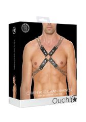 Chain And Chain Harness - One Size - Black-thumb-2