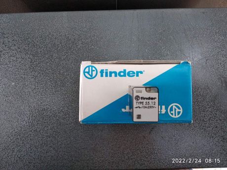 ΡΕΛΕ FINDER 24V πηνιο β.τυπου ΜΙΝΙ 8 ΠOΔΙΑ επαφες 2X10A 250V AC