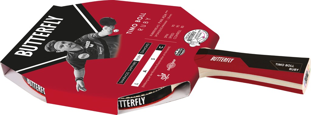 Butterfly Ρακέτα Ping Pong Timo Boll Ruby (97165)