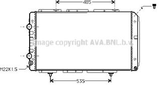 ΨΥΓΕΙΟ ΝΕΡΟΥ FIAT DUCATO 1994-2006 (230_) (244_) AVA COOLING QUALITY PE2150 1307390080 1307395080 1324816080