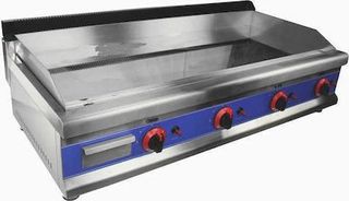 Karamco Πλατώ Ψησίματος Υγραερίου Χρωμίου 115x61x34cm 12kW με Λεία Πλάκα GG-1150C