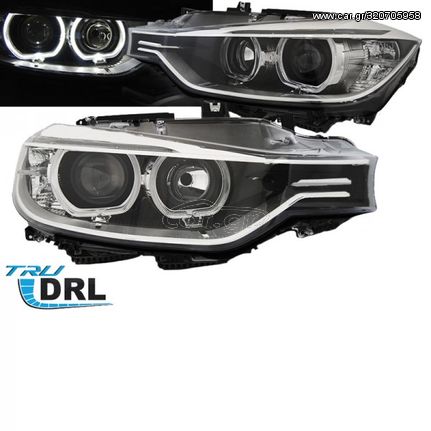 ΦΑΝΑΡΙΑ ΕΜΠΡΟΣ LED BMW F30 F31 (2011-2015) Xenon Projector Look