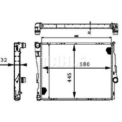 Engine Radiator (New) - DRM05069-thumb-2