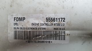 Μονάδα Ελέγχου Κινητήρα (ECU) OPEL ASTRA - ZAFIRA 1.6i Z16XEP DELPHI DELCO MT35E 2.3 55561172 FDMP -thumb-1