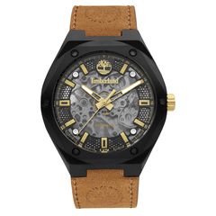 TIMBERLAND ALBURGH, Men's Watch, Tan Leather Strap TDWGE2101201