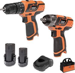 ΣΕΤ ΠΑΛΜΙΚΟ ΚΑΤΣΑΒΙΔΙ MINI+ΜΠΟΥΛΟΝΟΚΛΕΙΔΟ MINI 12V 2X2.0AH US119-22S KRAUSMANN US119-22S