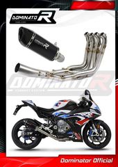 Dominator Εξάτμιση Ολόσωμη HP6 Black S.Steel/Carbon End BMW M 1000 RR 2021 - 2022 Με Σιγαστήρα