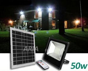 Led Προβολέας με Solar Panel 50w 199