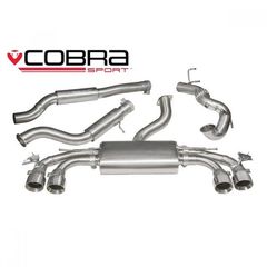 Εξάτμιση από turbo και πίσω της Cobra Sport για Audi TTS MK3 2.0 TFSi Quattro 2015+ με Valve Control, De Cat με Μεσαίο Καζανάκι (AU78C)